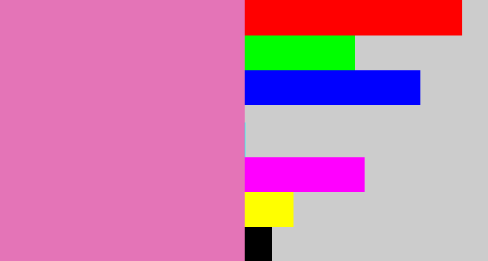 Hex color #e474b7 - pale magenta