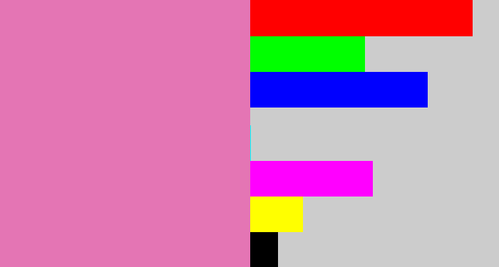 Hex color #e475b4 - pale magenta