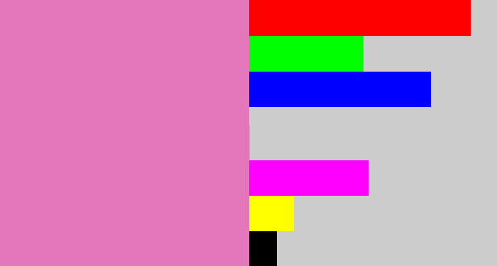 Hex color #e476bb - pale magenta