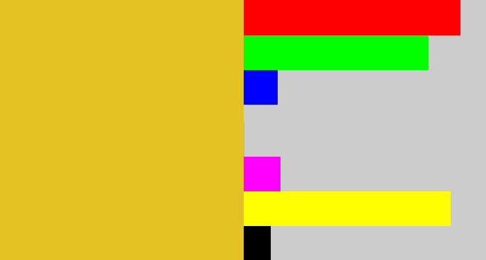 Hex color #e4c223 - piss yellow