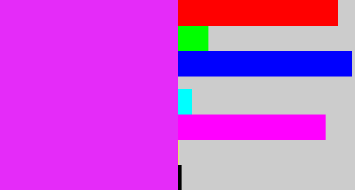 Hex color #e52bf9 - pink/purple