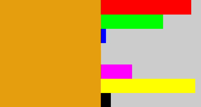 Hex color #e59f0e - squash