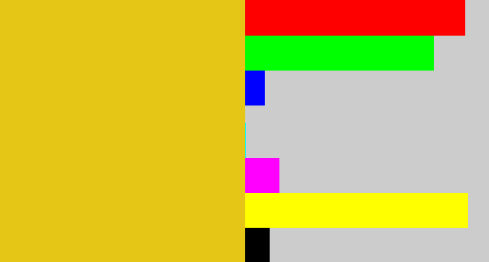 Hex color #e5c515 - piss yellow