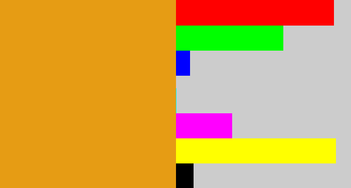 Hex color #e69c14 - squash