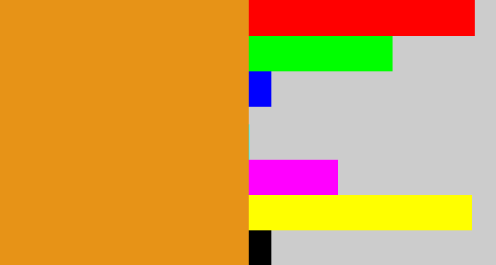 Hex color #e79317 - squash