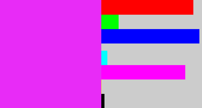 Hex color #e82bf7 - pink/purple