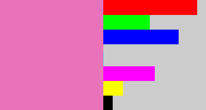 Hex color #e873bb - bubblegum