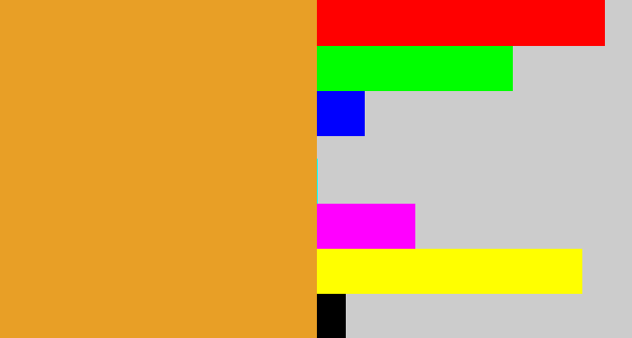 Hex color #e89f26 - squash
