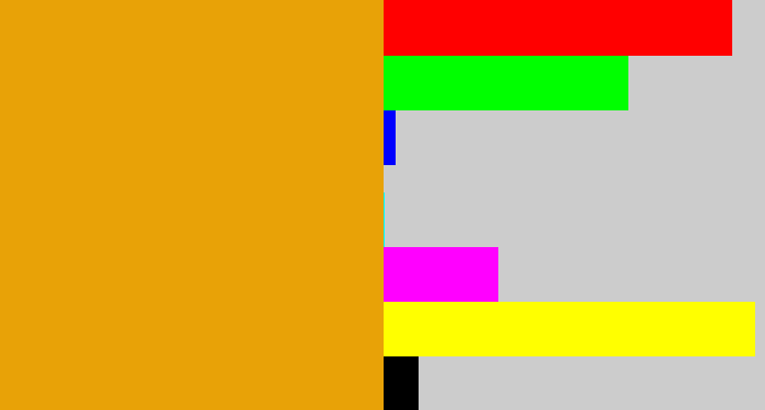 Hex color #e8a207 - squash
