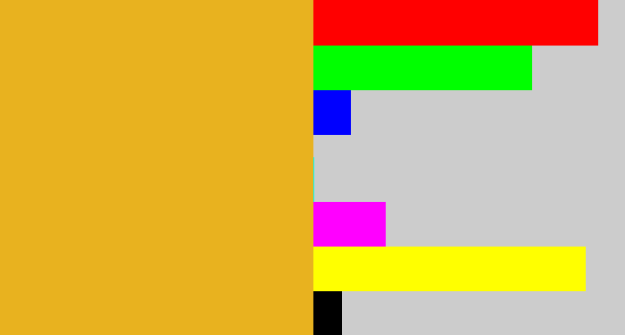Hex color #e8b21f - squash