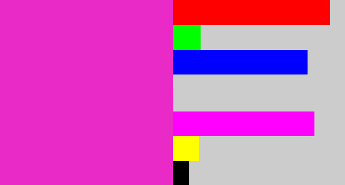 Hex color #e92ac7 - purple pink
