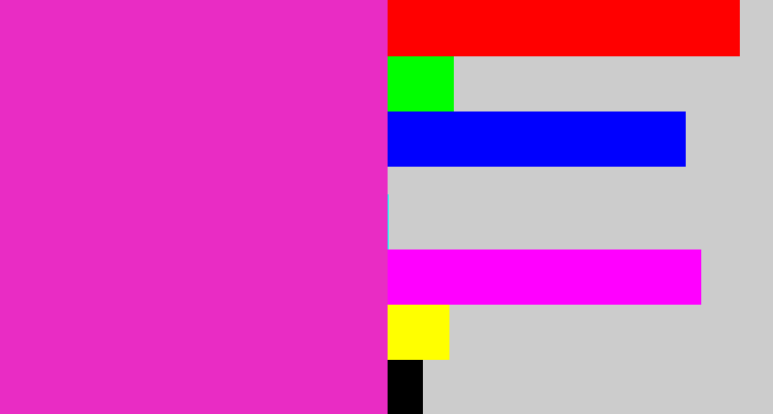 Hex color #e92cc4 - purple pink