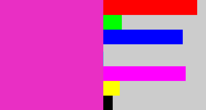 Hex color #e92fc4 - purple pink