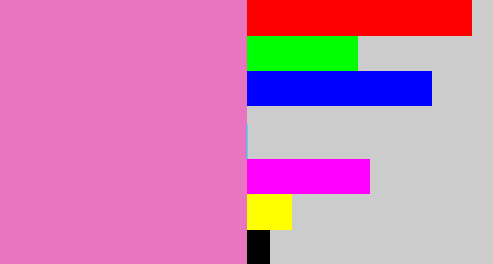 Hex color #e974c0 - pink