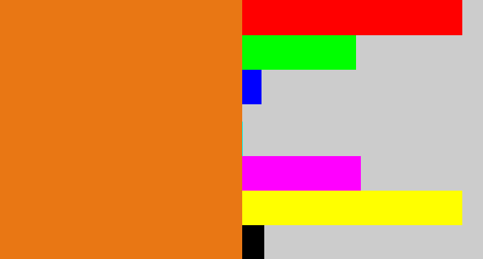 Hex color #e97714 - pumpkin