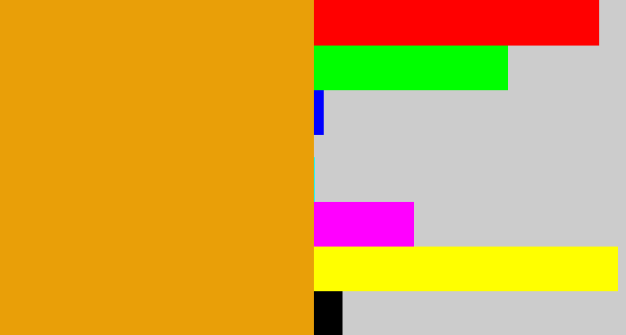 Hex color #e99f08 - squash