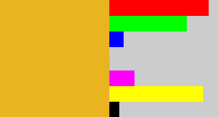 Hex color #e9b420 - squash