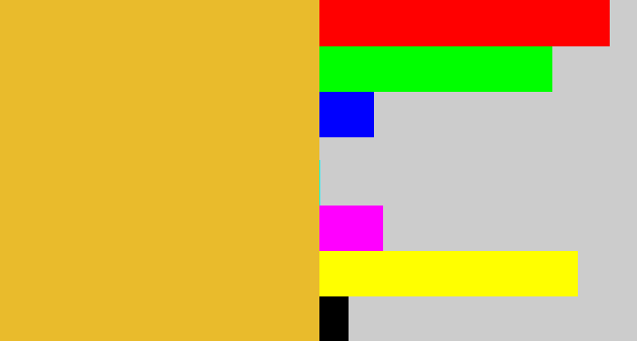 Hex color #e9bb2c - macaroni and cheese