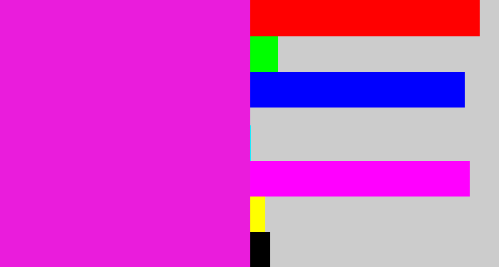 Hex color #ea1cdc - pink/purple