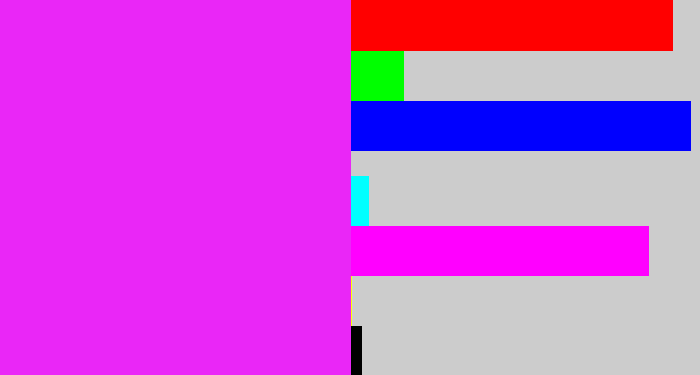Hex color #ea26f7 - pink/purple