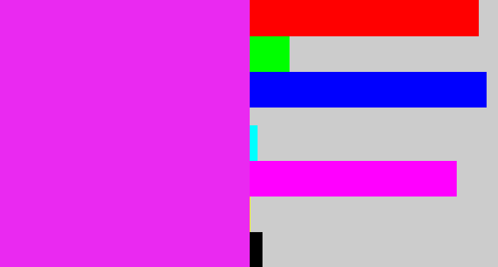 Hex color #ea29f1 - pink/purple