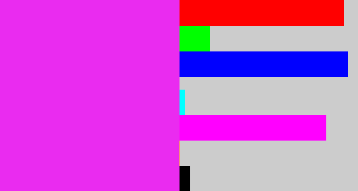 Hex color #ea2bf0 - pink/purple