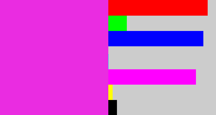 Hex color #ea2ce1 - pink/purple