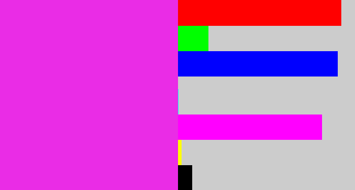 Hex color #ea2ce6 - pink/purple