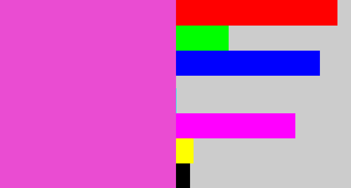Hex color #ea4cd2 - purpleish pink