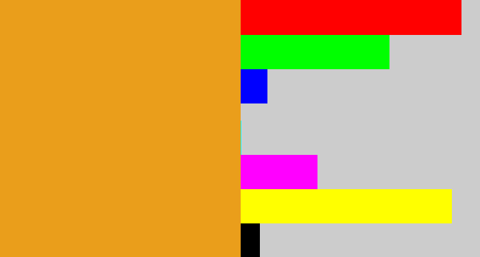 Hex color #ea9e1b - squash