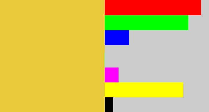 Hex color #eacb3b - macaroni and cheese