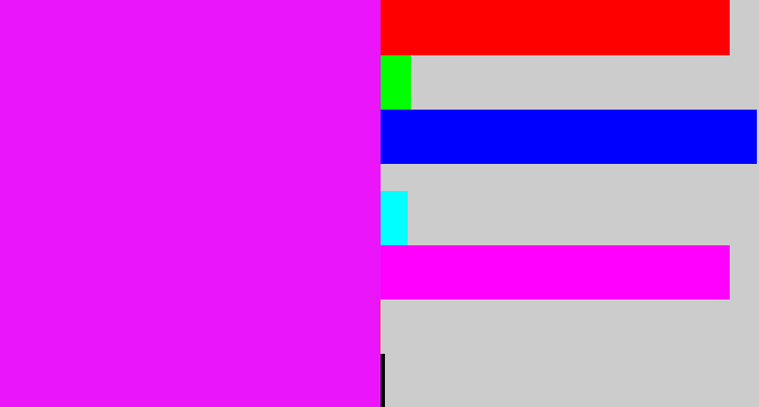 Hex color #eb15fc - pink/purple