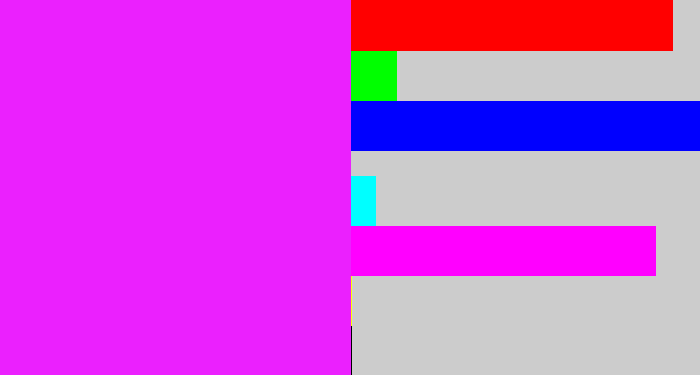 Hex color #eb20fe - pink/purple