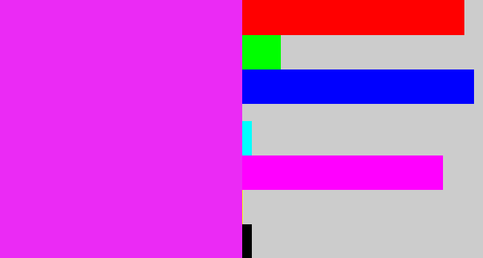 Hex color #eb2af5 - pink/purple