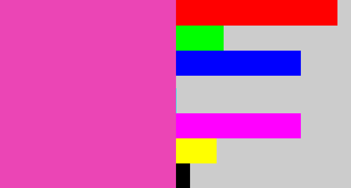 Hex color #eb45b5 - purpleish pink