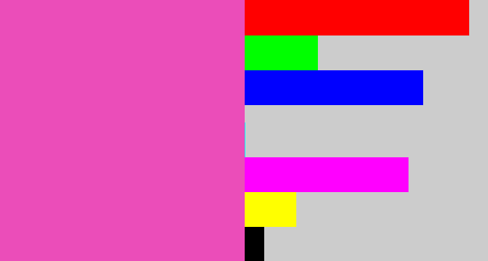 Hex color #eb4db9 - purpleish pink