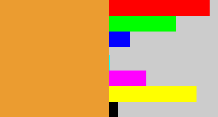 Hex color #eb9c30 - mango