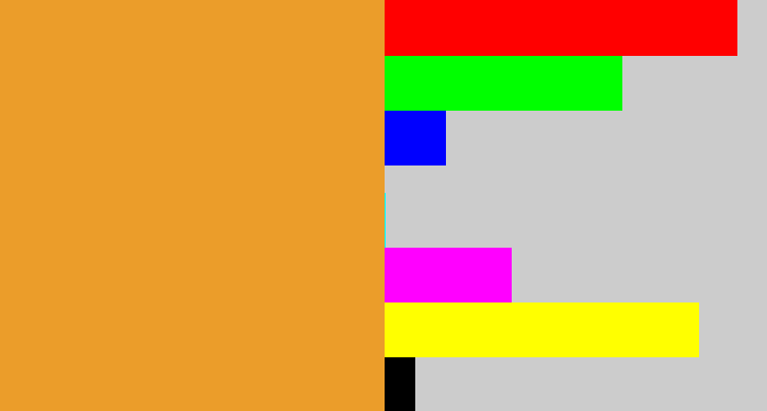 Hex color #eb9d2a - mango