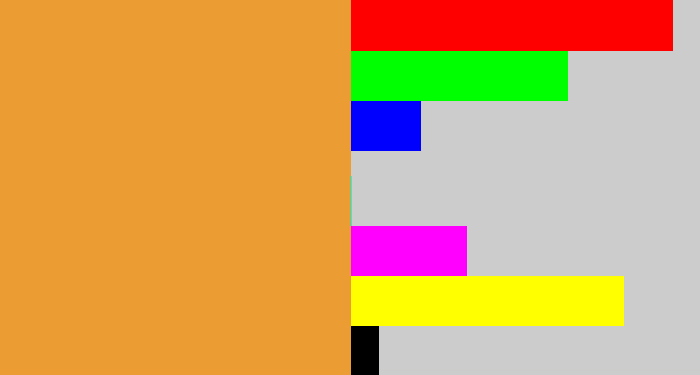 Hex color #eb9d33 - mango