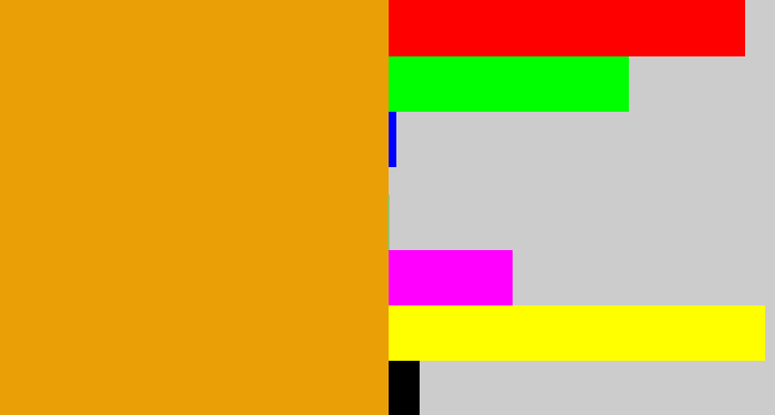 Hex color #eb9f06 - squash