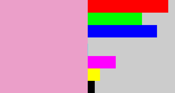 Hex color #eb9fc9 - soft pink