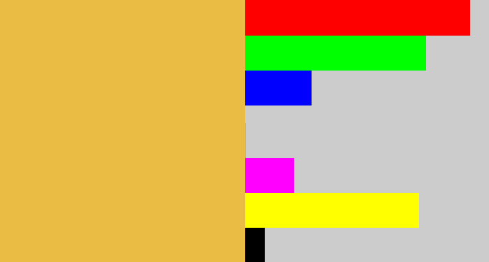 Hex color #ebbc44 - macaroni and cheese