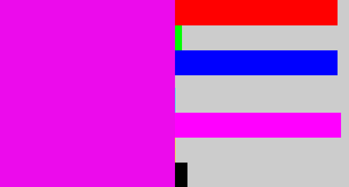 Hex color #ec0bec - pink/purple