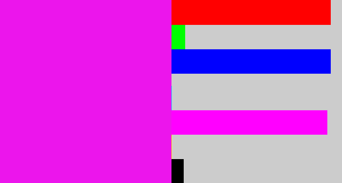 Hex color #ec15ec - pink/purple