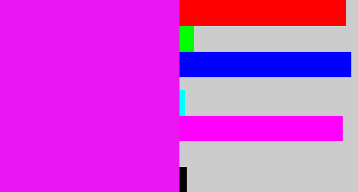 Hex color #ec15f4 - pink/purple