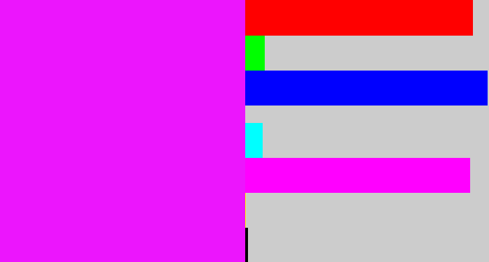 Hex color #ec15fd - pink/purple