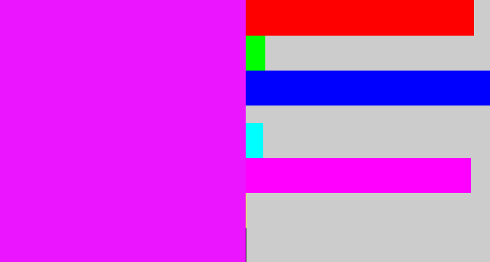 Hex color #ec15ff - pink/purple