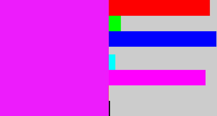 Hex color #ec1cfc - pink/purple