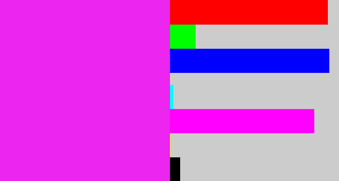 Hex color #ec25f0 - pink/purple