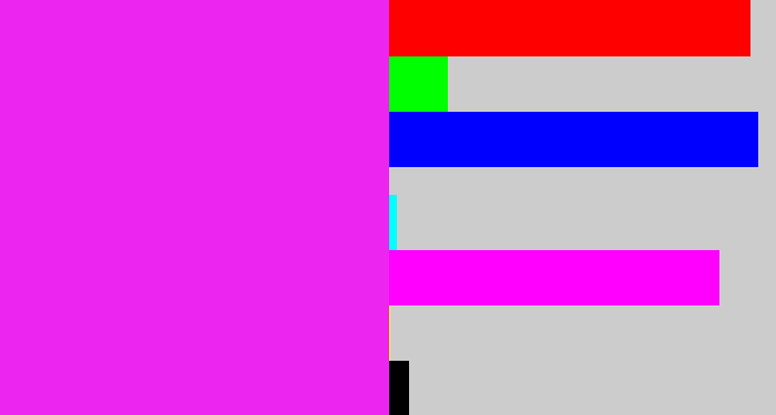 Hex color #ec25f1 - pink/purple